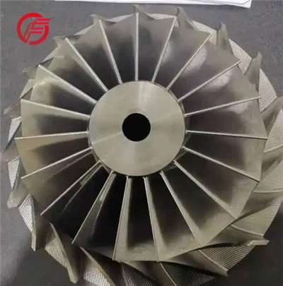 Precisiegegoten integrale titanium waaier Gelaste ventilatorwaaier
